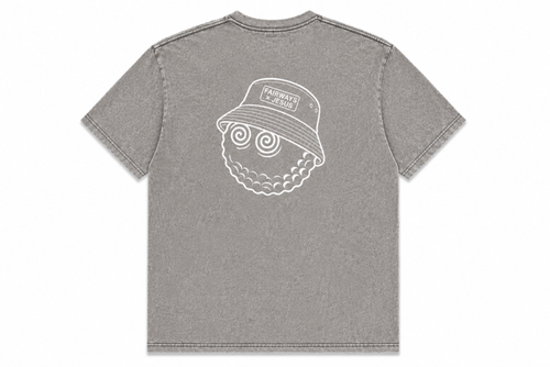 Fairways x Jesus Bucket Hat - Acid Wash Gray T-Shirt